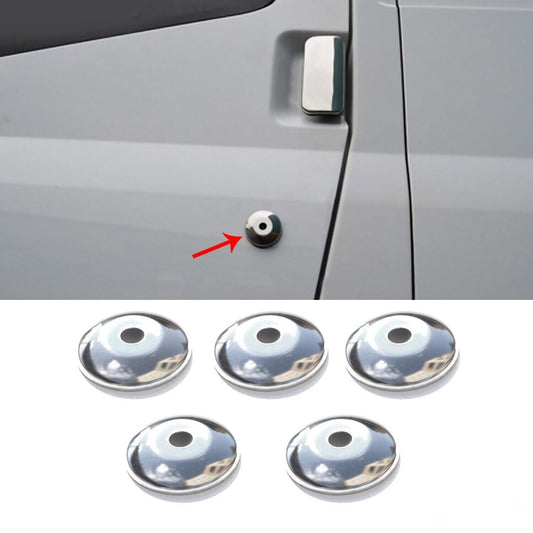 Chrome Door Key Lock Trim Cover 5Pcs For Ford Transit VAN MK6 MK7 2000-2013