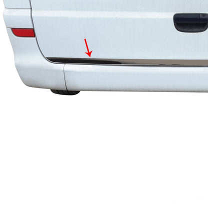 Chrome Rear Trunk Tailgate Lid Molding Trim Steel For Mercedes Vito W639 2003-14