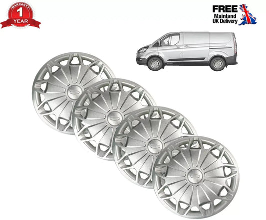 16" Wheel Trim Hub Cap Trim Covers 4x Fits Ford Transit MK8 2014 ONWARDS