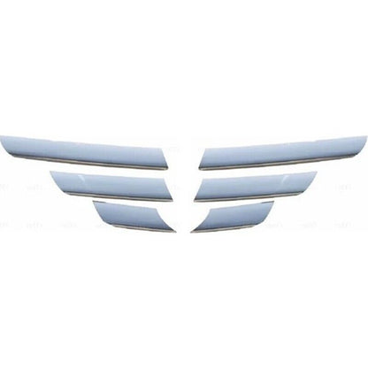 Chrome Front Grille Streamers 6 pcs S.STEEL Dacia Logan 2004-2012