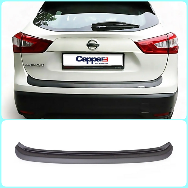 Abs Plastic Rear Bumper Protector (Black) For Nissan Qashqai J11 2013-2016